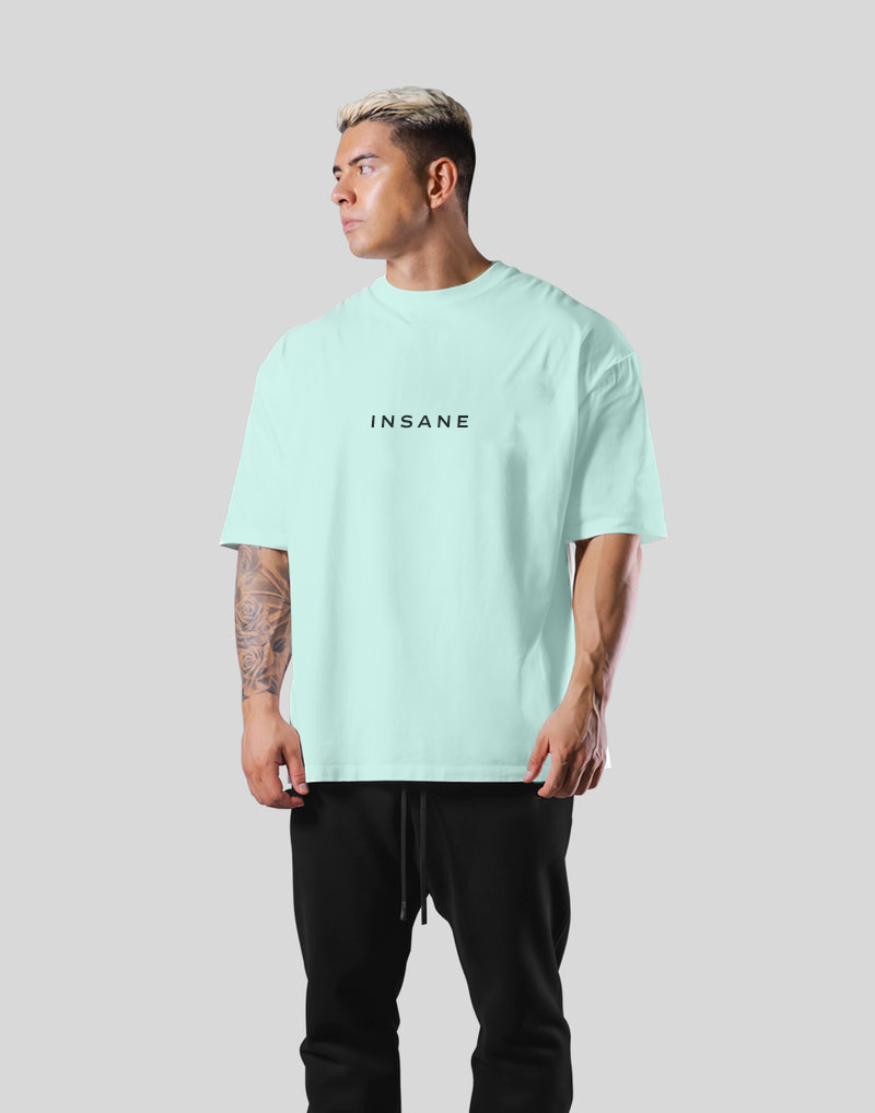 INSANE SIGNATURE TEE (LIGHT SKY-OS)
