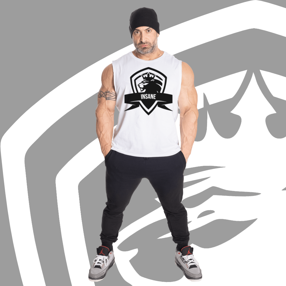 MONSTA SLEEVE LESS TEE (WHITE)