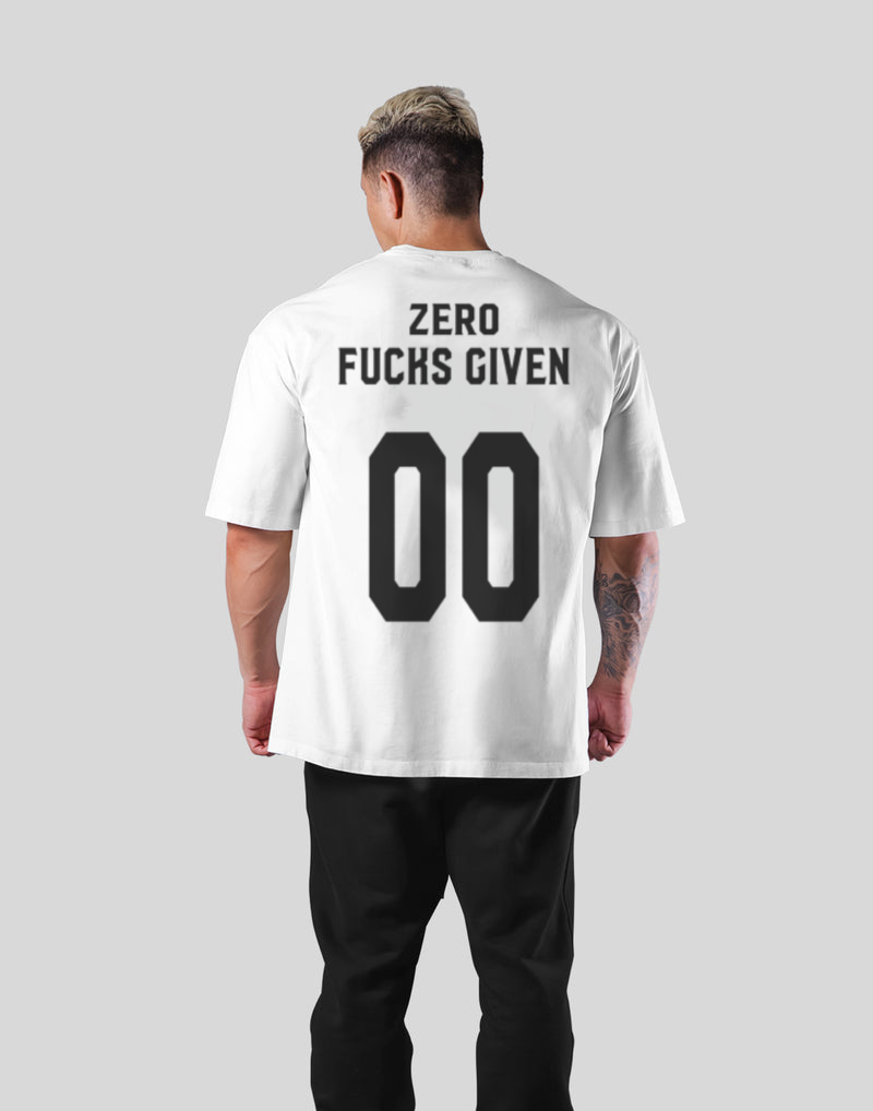 Zero Fucks Given Tee (WHITE-OSFT)