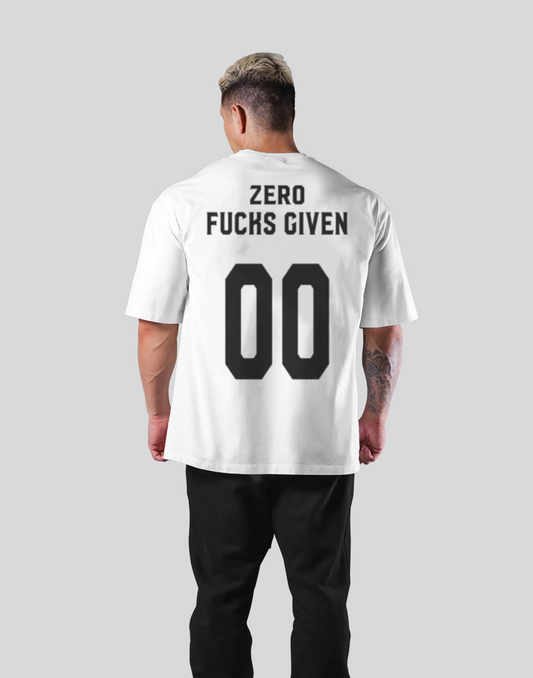 Zero Fucks Given Tee (WHITE-OSFT)