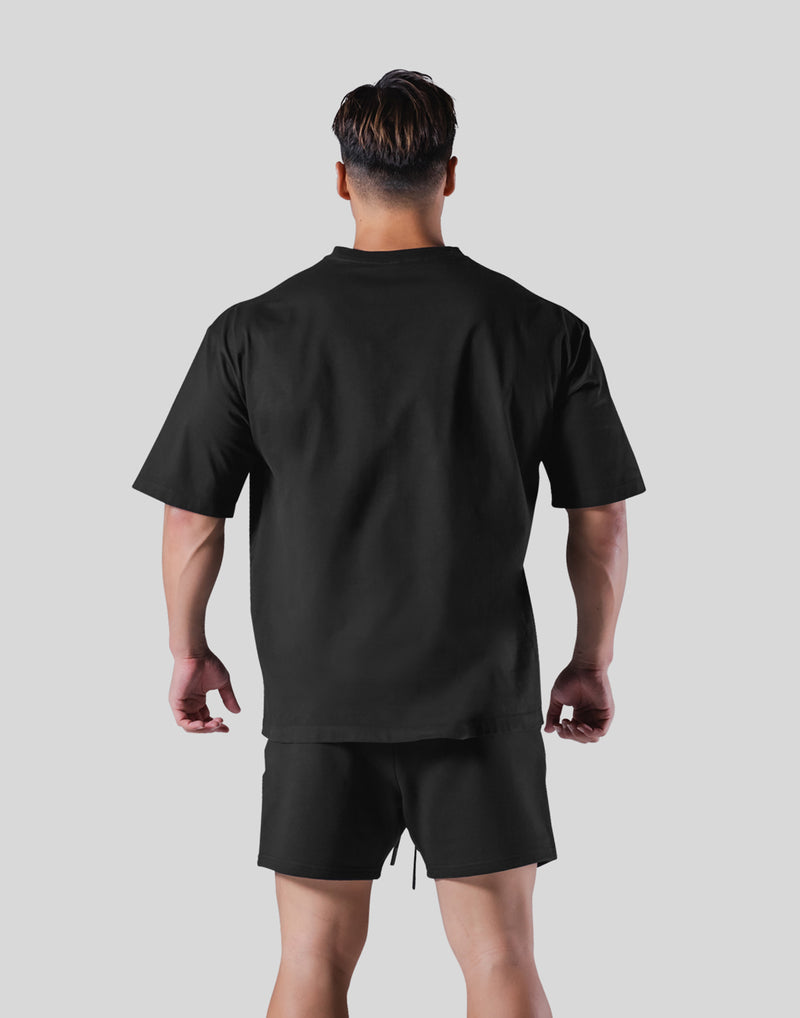 SOLID BLACK TEE (BLK-OSFT) (Spun-sale)