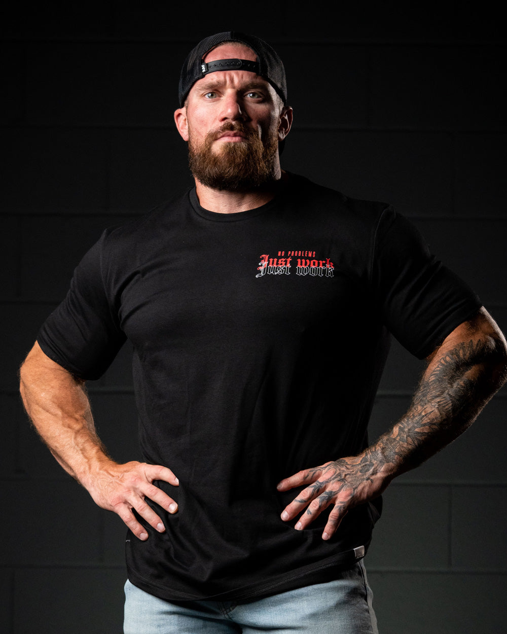 JUST WORK TEE (BLK-REG)