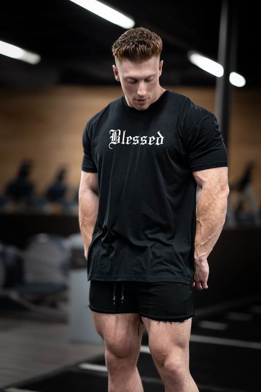 BLESSED TEE (BLK/REG-LYCRA)