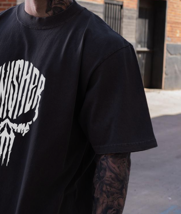 PUNISHER TEE (STEEL-GREY OS)